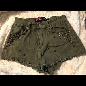 Studded shorts